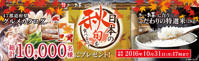 おーいお茶 2016年秋 日本の秋旬キャンペーン