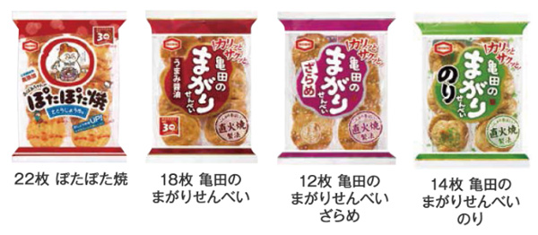 亀田製菓30周年記念キャンペーン対象商品