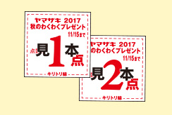 ヤマザキ 2017秋のパン祭り 懸賞キャンペーン 応募券