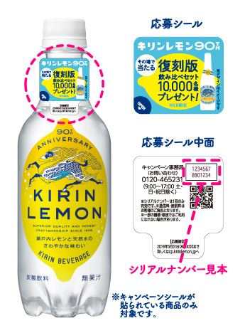 キリンレモン 復刻懸賞キャンペーン2018春 対象商品