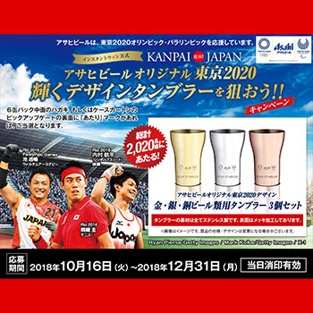アサヒビール 東京2020懸賞キャンペーン2019