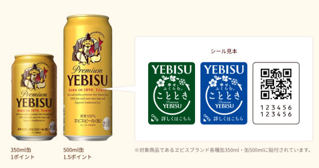 エビスビール 懸賞キャンペーン2023 対象商品